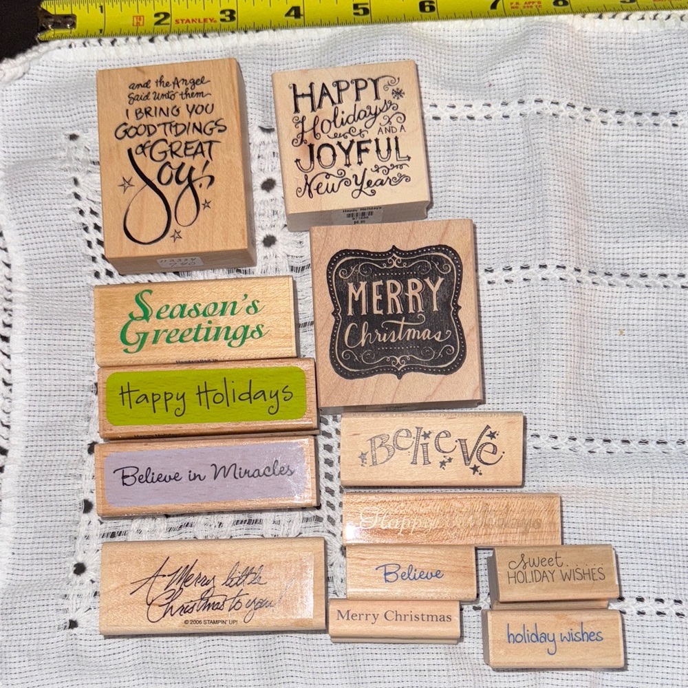 Assorted Holiday Rubber Stamps